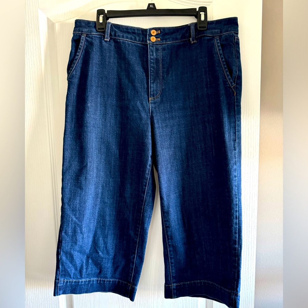 Talbots High Waist Wide Crop